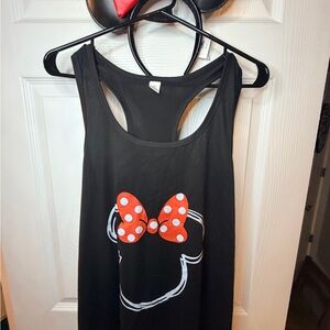 Disney Minnie Tank Top with Matching Red Bow Ears XXL